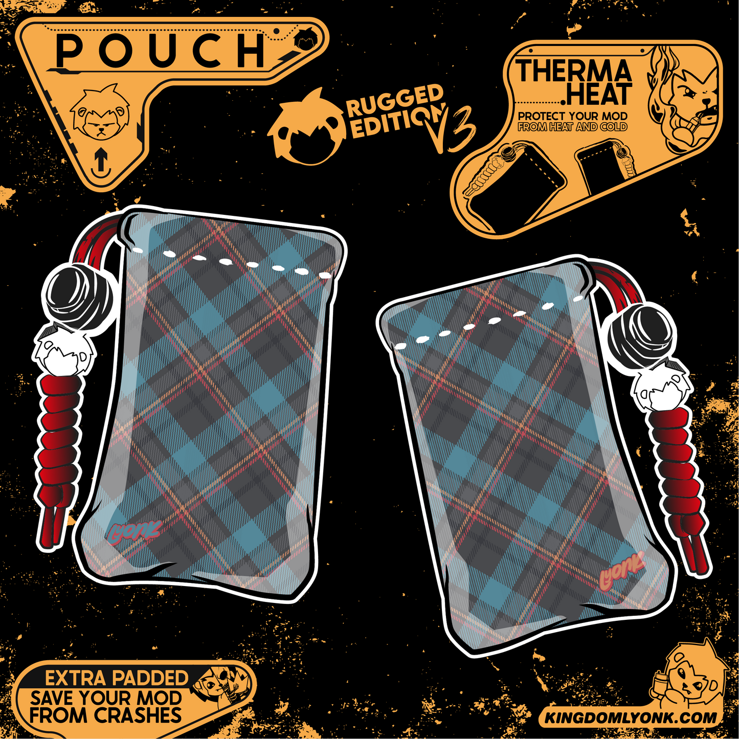 Rugged Edition V3 - Pouch - Them Blues Flannel