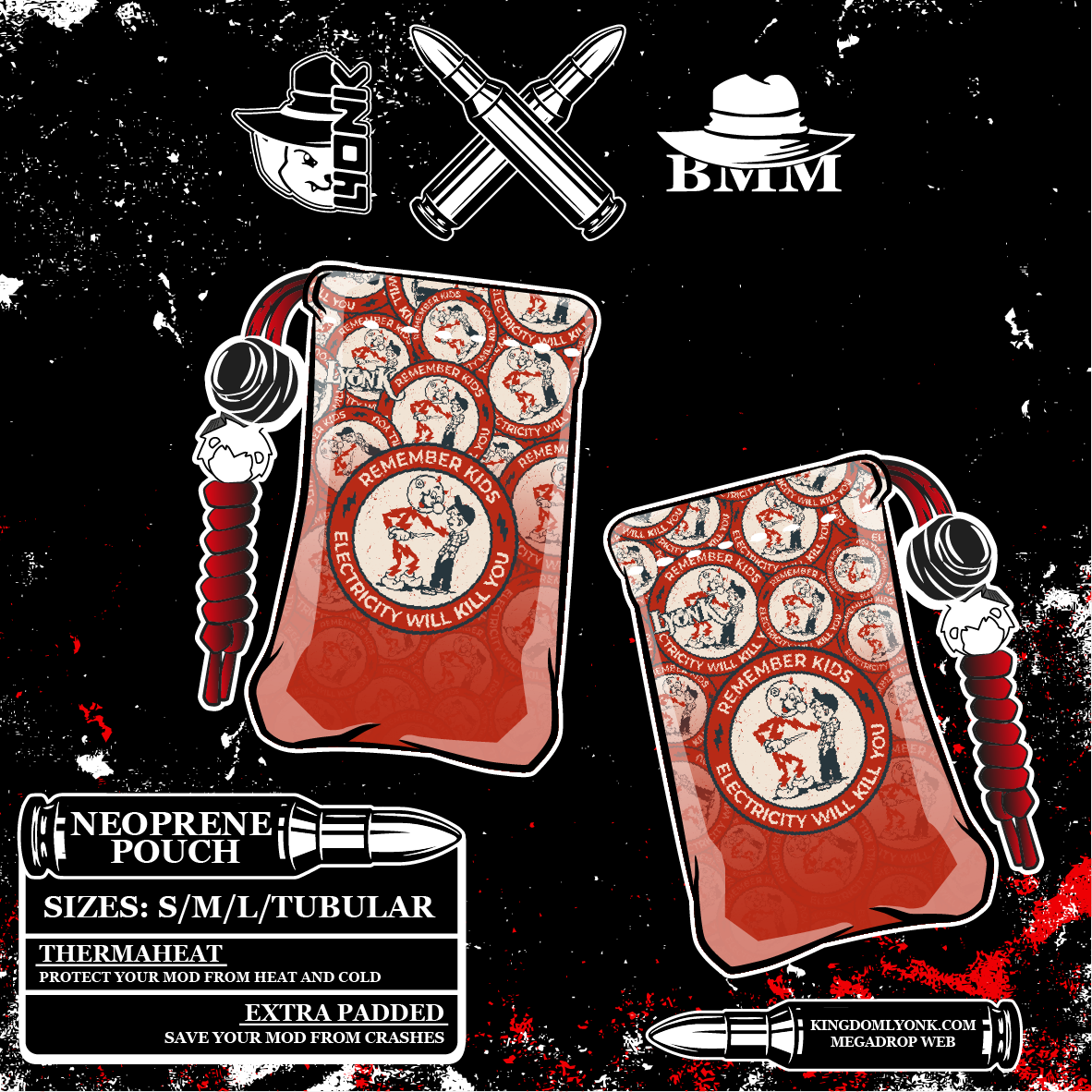 BMM - POUCH - Kilowatt Red