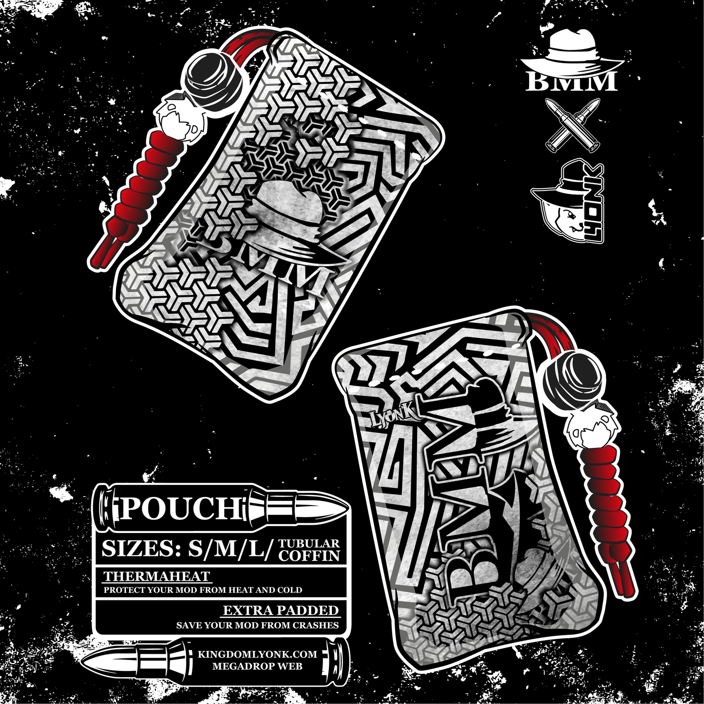 BMM - POUCH - MAZE GREY MIXED