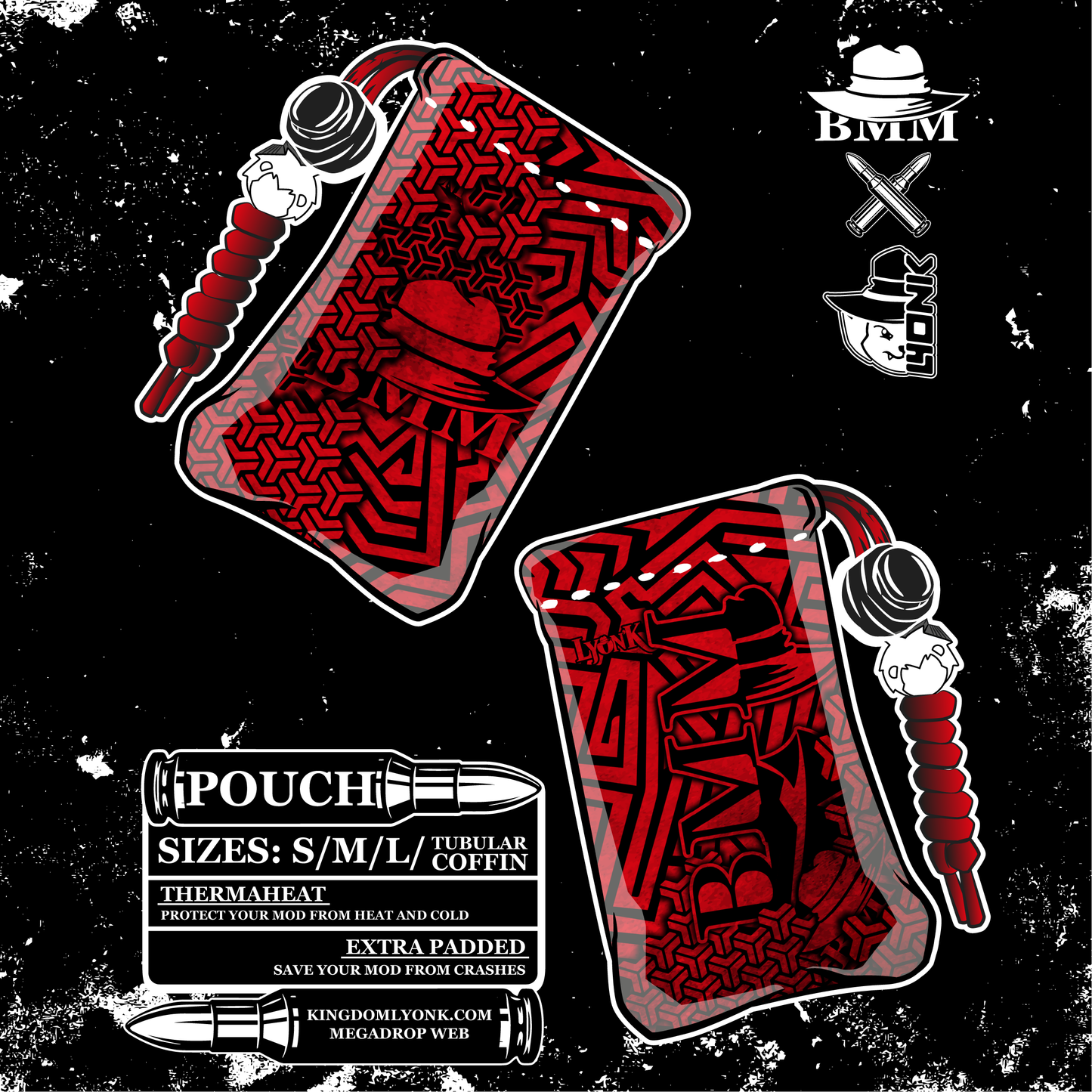 BMM - POUCH - MAZE RED MIXED