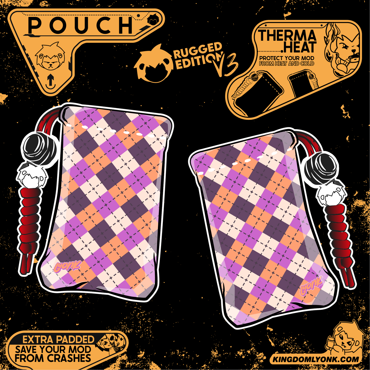 Rugged Edition V3 - Pouch - Retro Argyle
