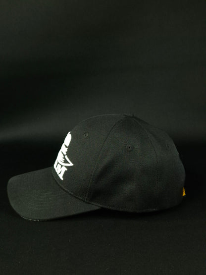 Curved visor cap Big logo Embroidery White
