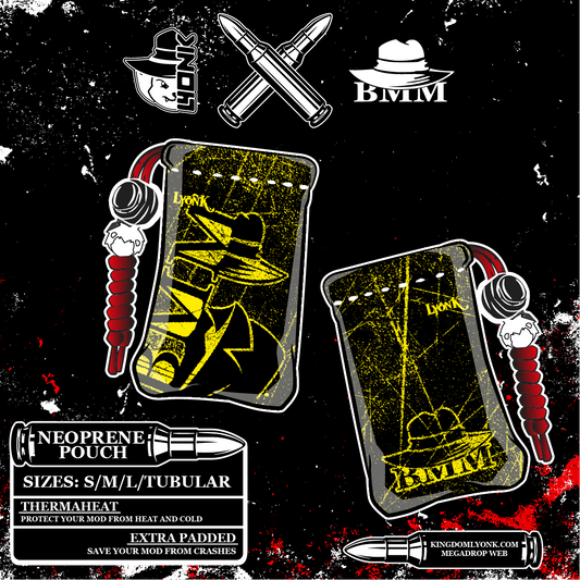 BMM - POUCH - Grunge Black And Yellow