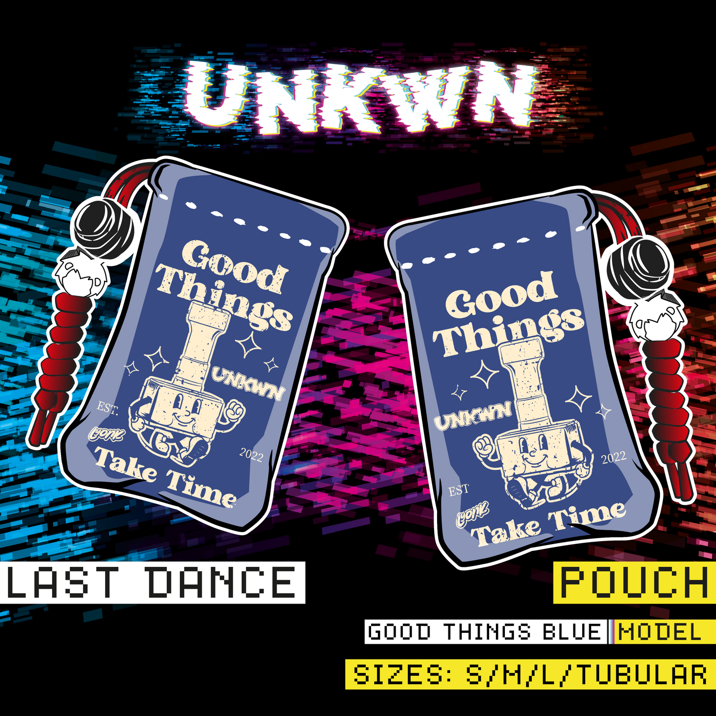 UNKWN - POUCH - GOOD THINGS BLUE