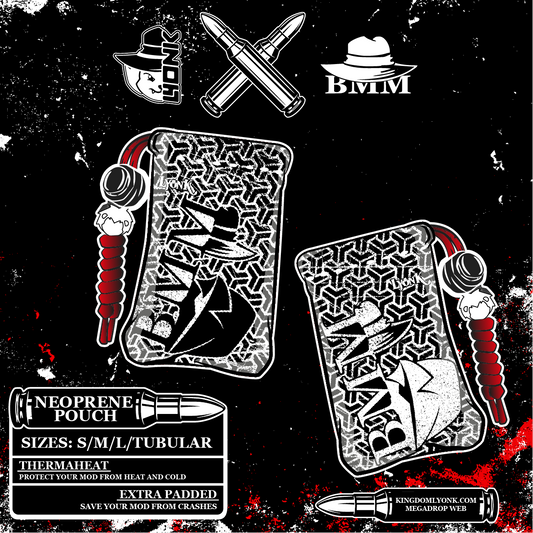 BMM - POUCH - Goyard Black and White Distorted