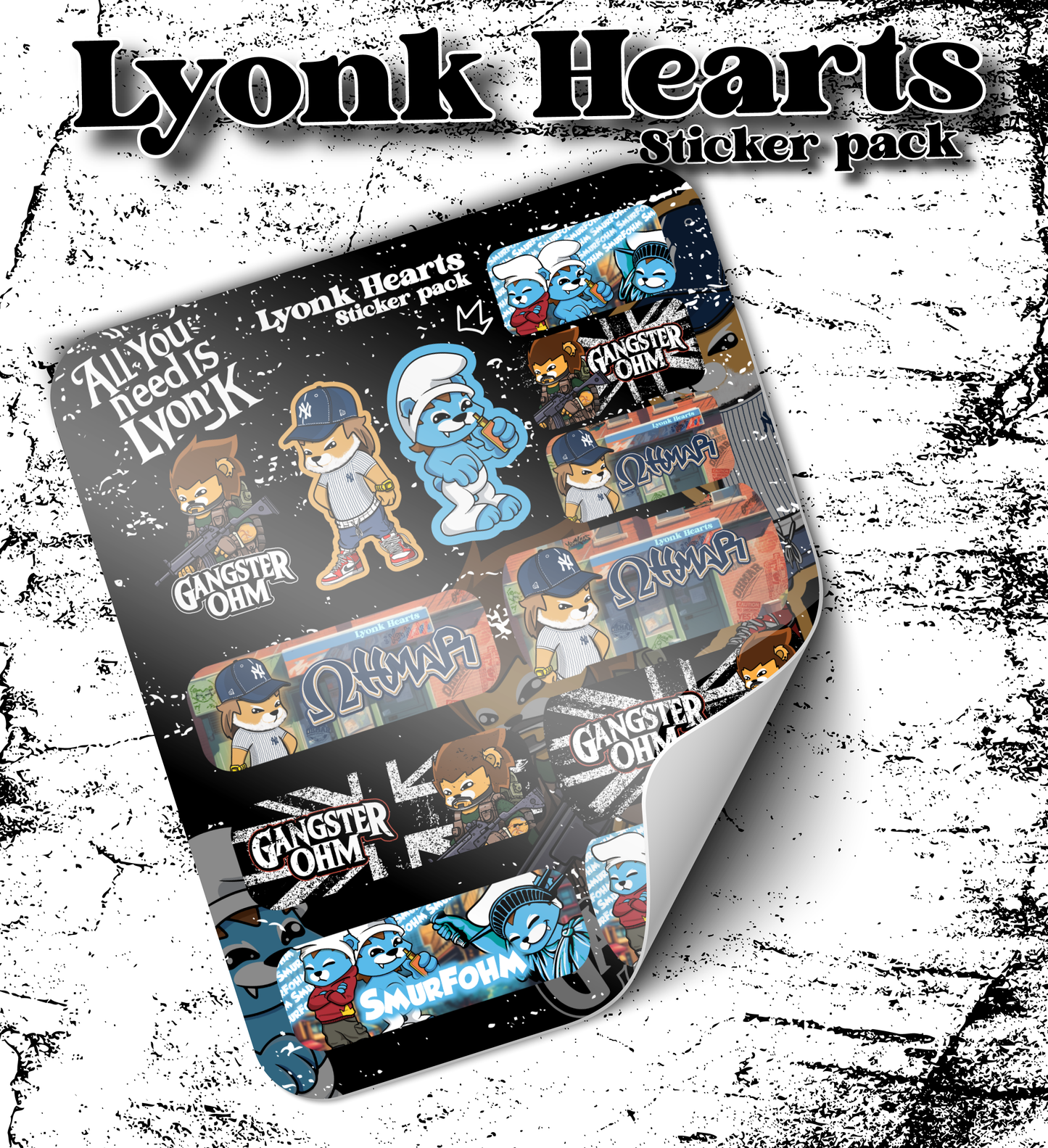 PACK STICKERS - Lyonk Hearts
