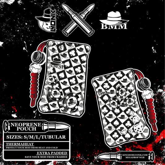 BMM - POUCH - Black Jack Black And White