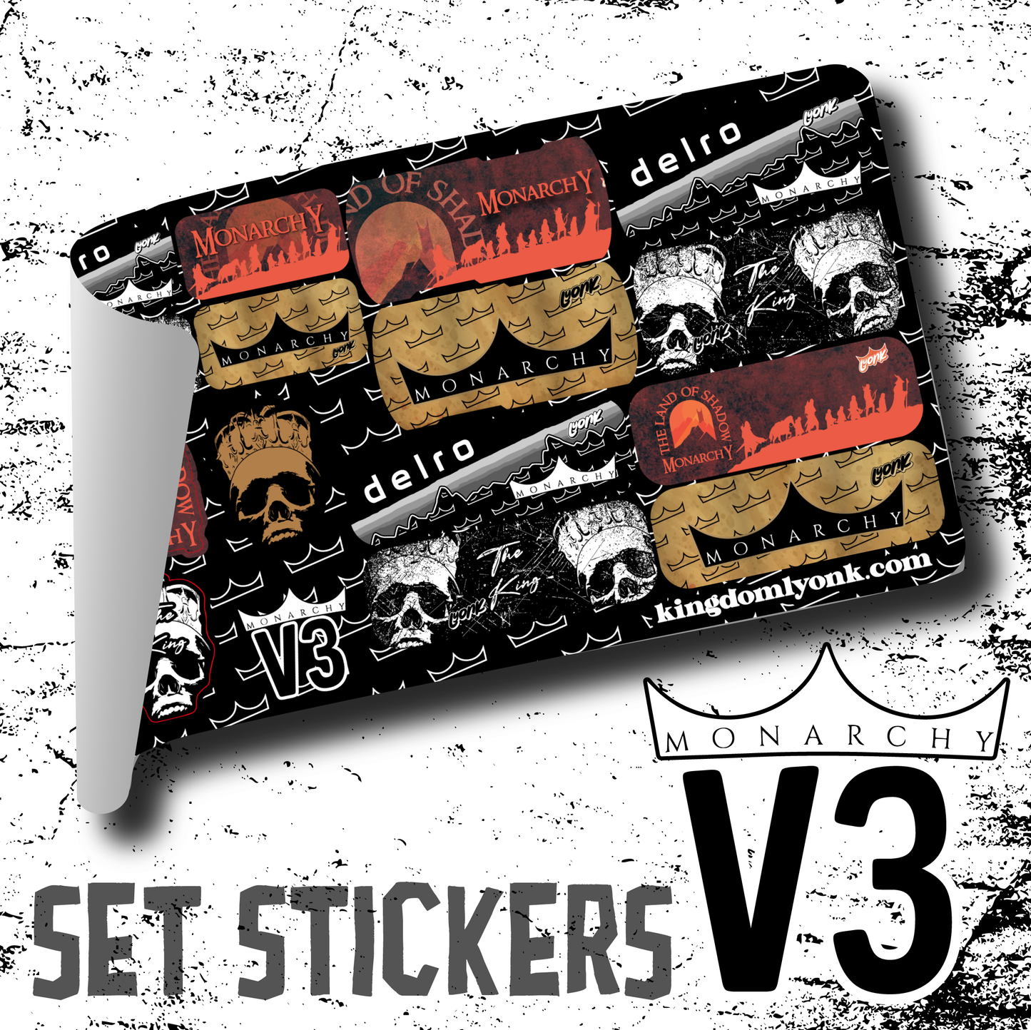 PACK STICKERS - Monarchy V3