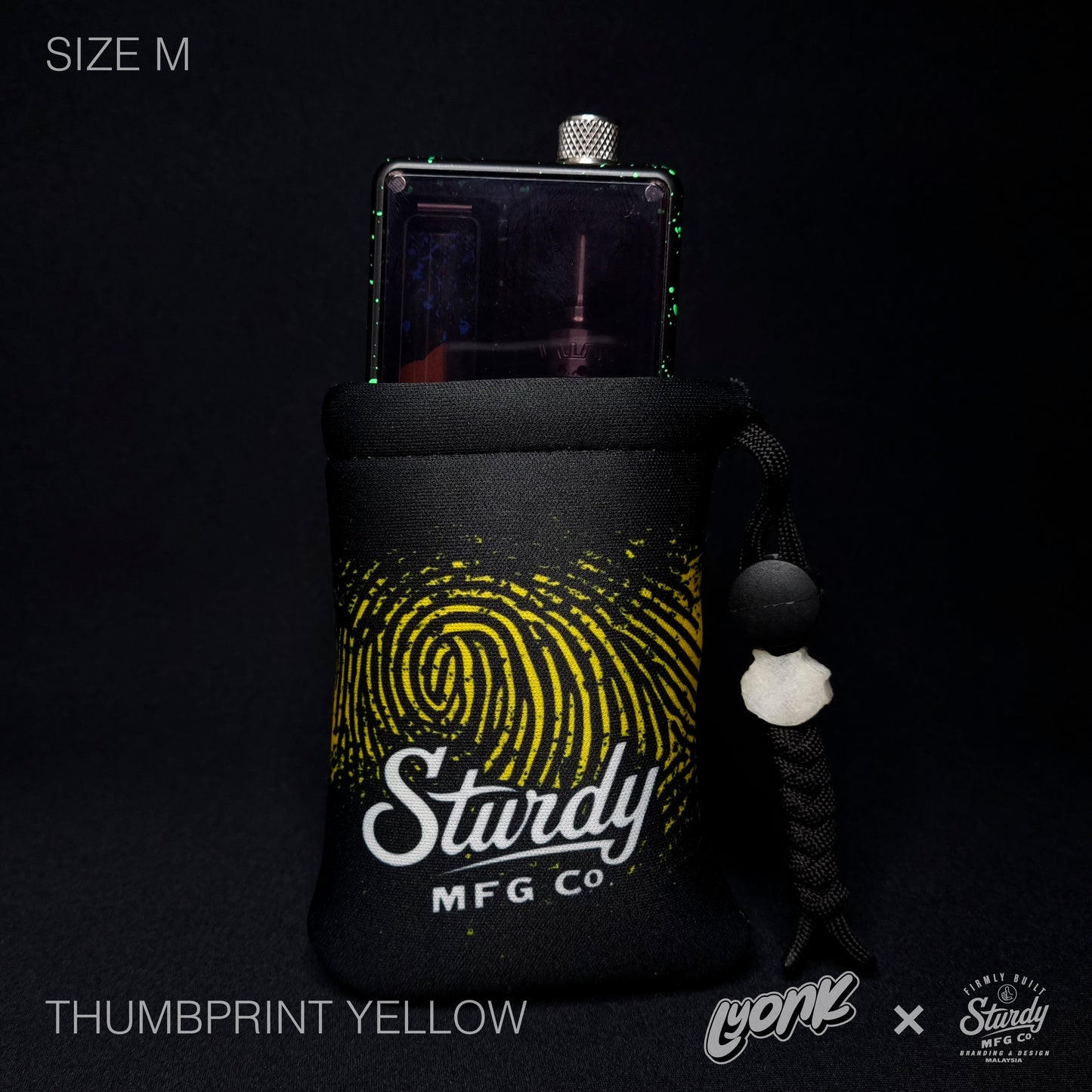 Sturdy - Pouch - Thumbprint Yellow