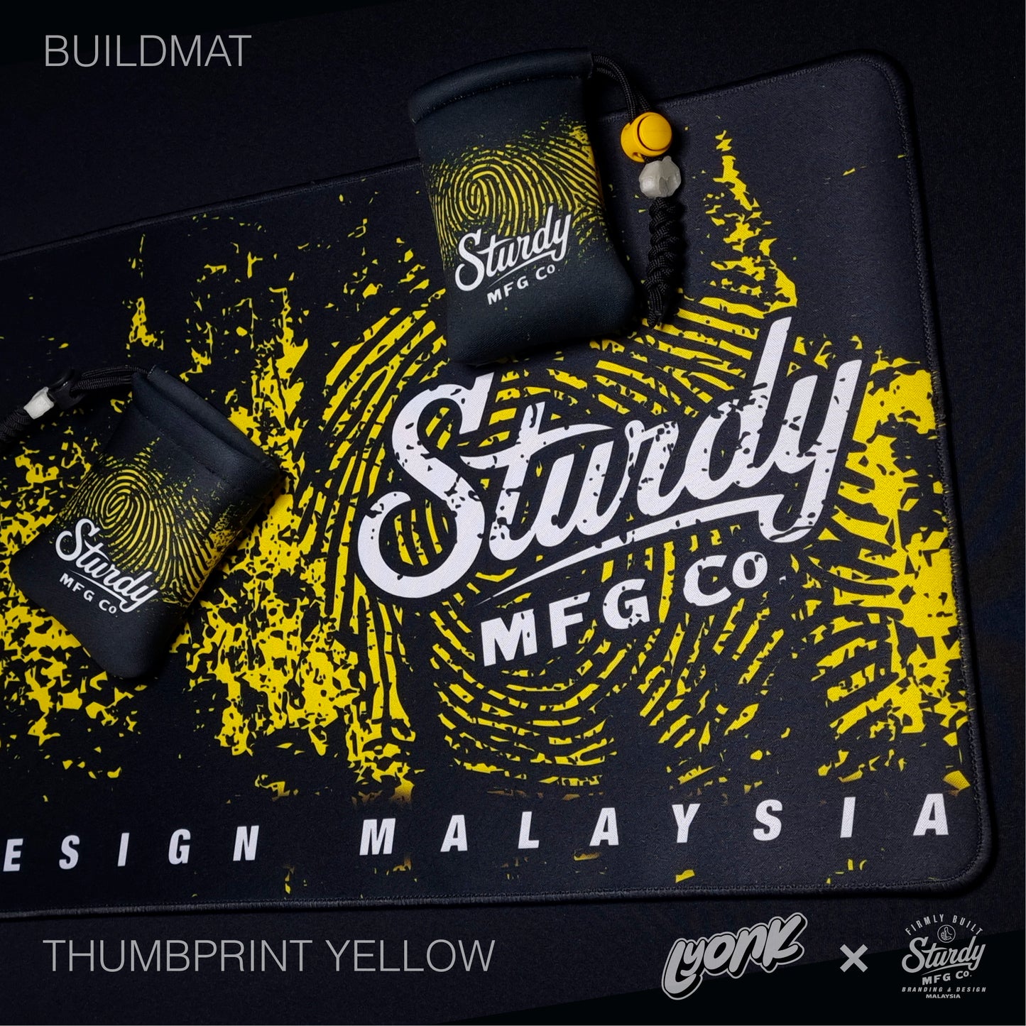 Sturdy - Buildmat - Thumbprint Yellow