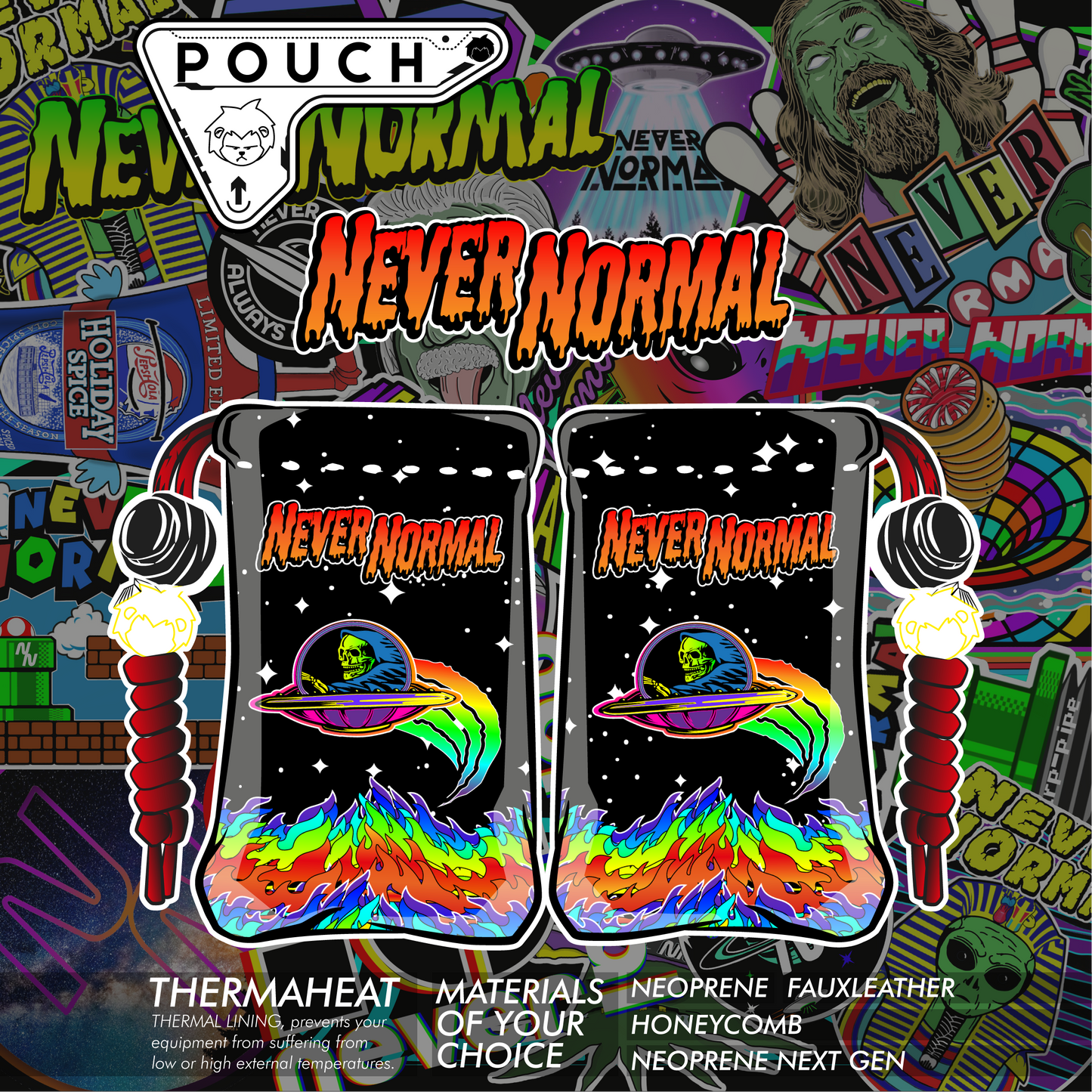 NN - Pouch - Technicolor Grim