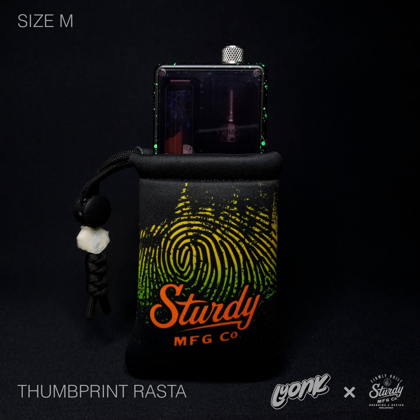 Sturdy - Pouch - Thumbprint Rasta