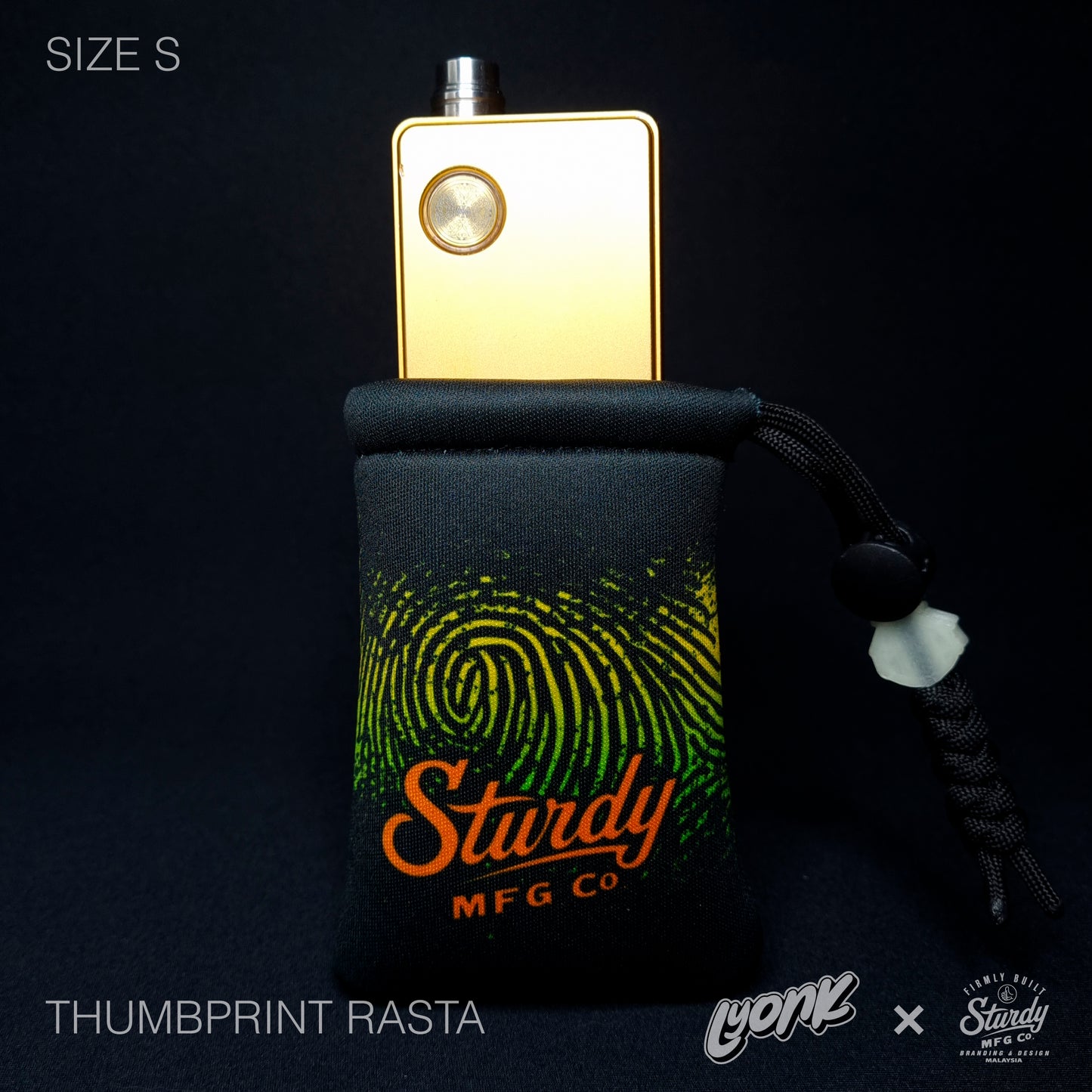 Sturdy - Pouch - Thumbprint Rasta