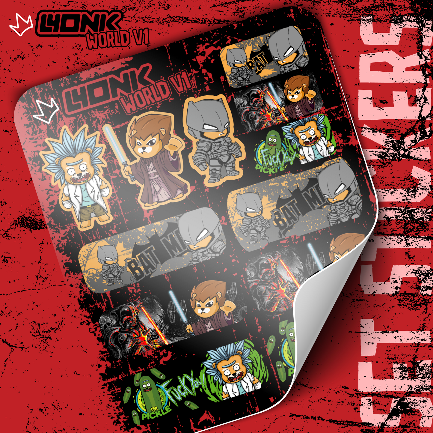 PACK STICKERS - Lyonk World v1