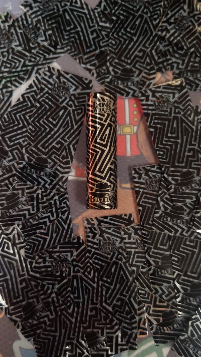 BMM Maze Black And Clear 18650 / 10 wraps in the package