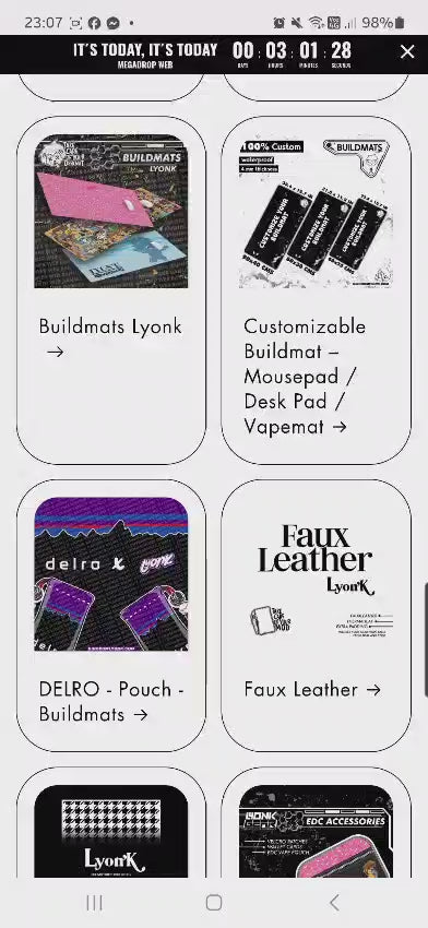 RANDOM BUILDMATS - Pouch design adapted to Buildmat