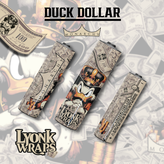 Monarchy Duck Dollar 18650 / 10 wraps in the package
